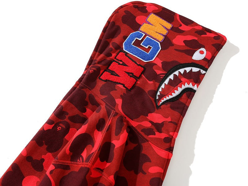BAPE Camo Shark Spliced Zip Hoodie - Two-Tone