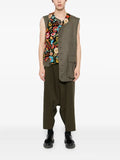 Comme des Garçons Homme Plus floral-embroidered gilet