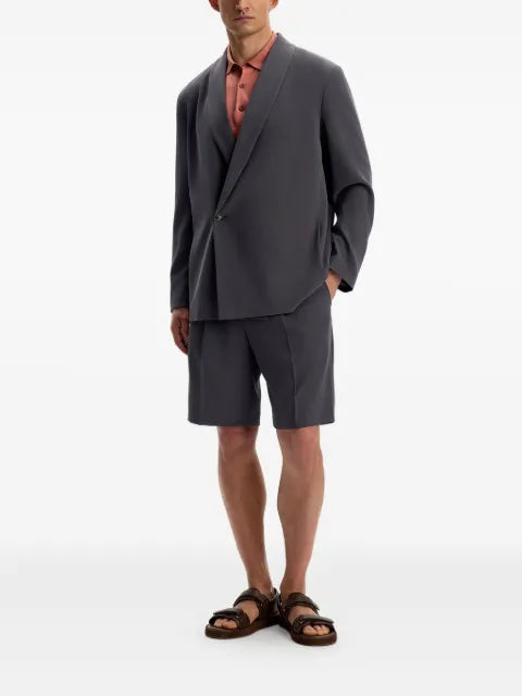 12 STOREEZ shawl-collar button blazer