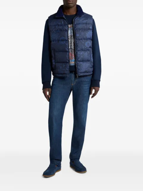 ETRO paisley padded gilet