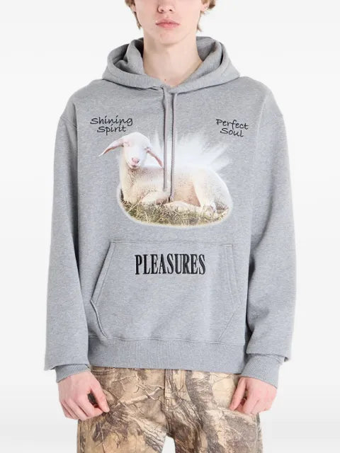 Pleasures graphic-print hoodie