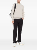 Emporio Armani logo-embroidered crew-neck sweater