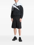 Reebok logo-embroidered panelled track jacket