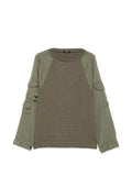 Balmain cargo-pocket panelled sweater
