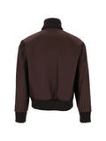 Barena ribbed-trim zip-up jacket