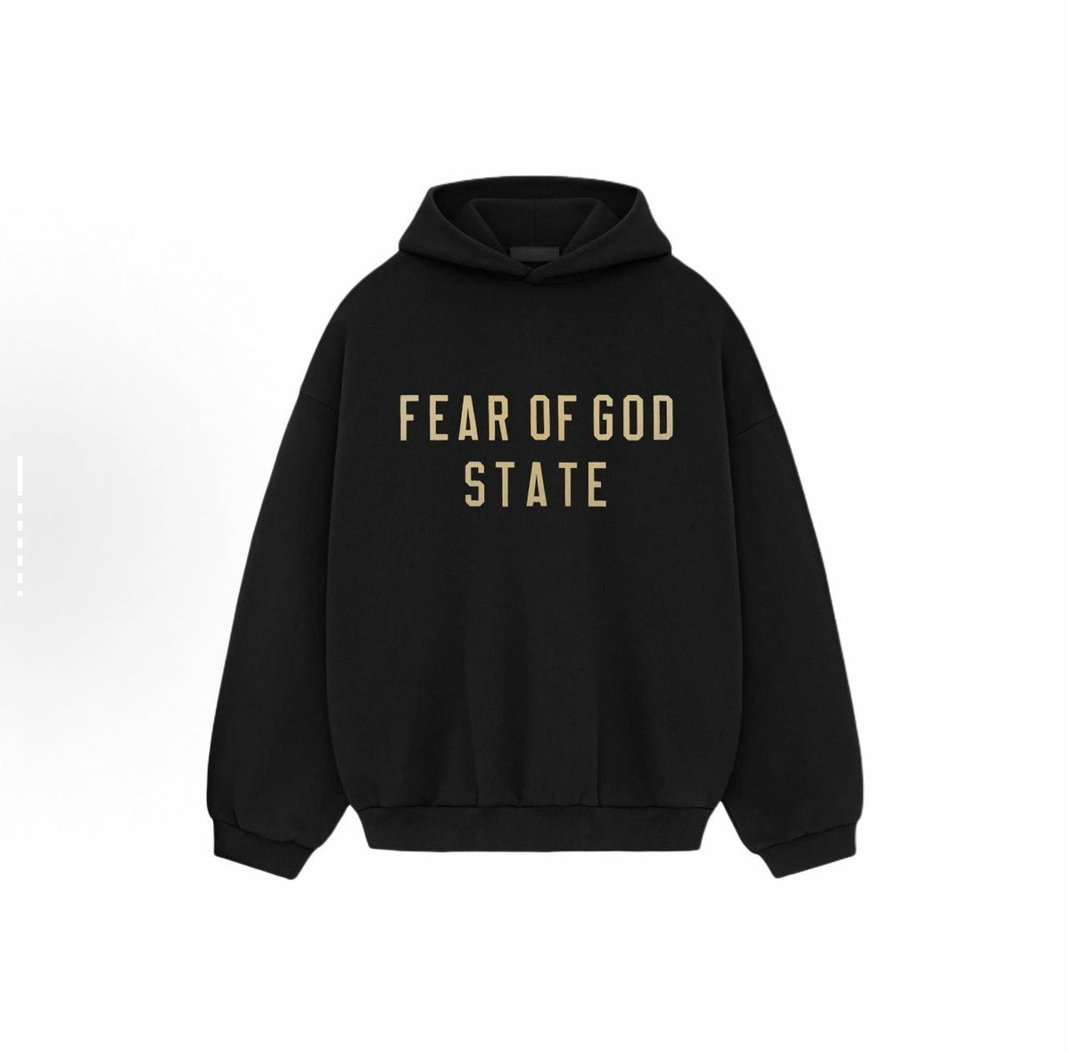 Fear of God Essentials Letter Graphic Fleece-Lined Pullover Hoodie