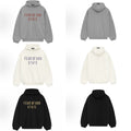 Fear of God Essentials Letter Graphic Fleece-Lined Pullover Hoodie