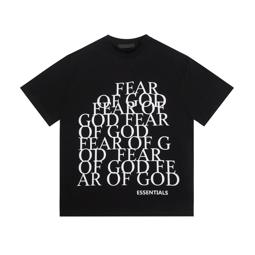 ESSENTIALS Stacked Text Graphic T-Shirt