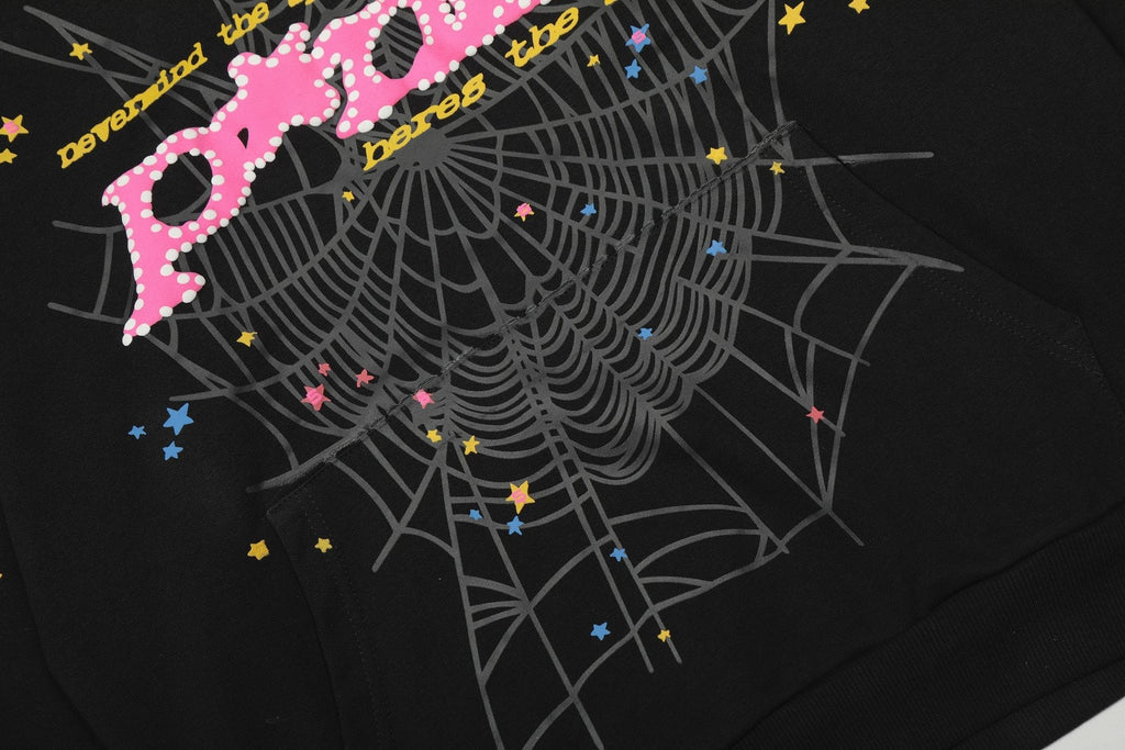Sp5der Spiderweb Star Graphic Hoodie