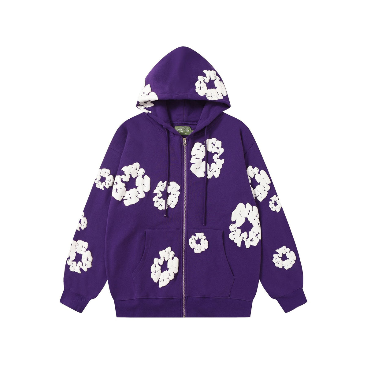 DENIM TEARS Floral Zip Hoodie