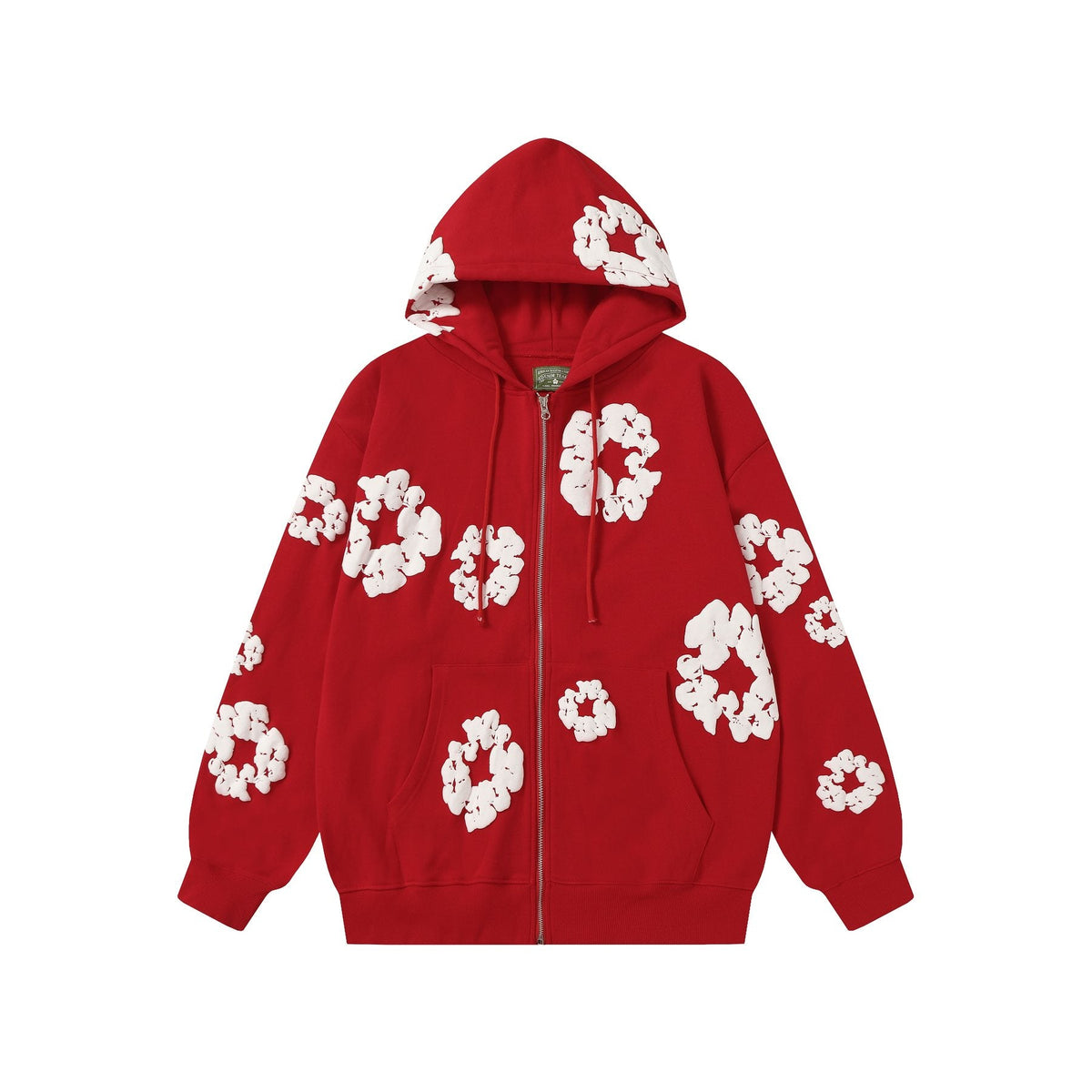 DENIM TEARS Floral Zip Hoodie
