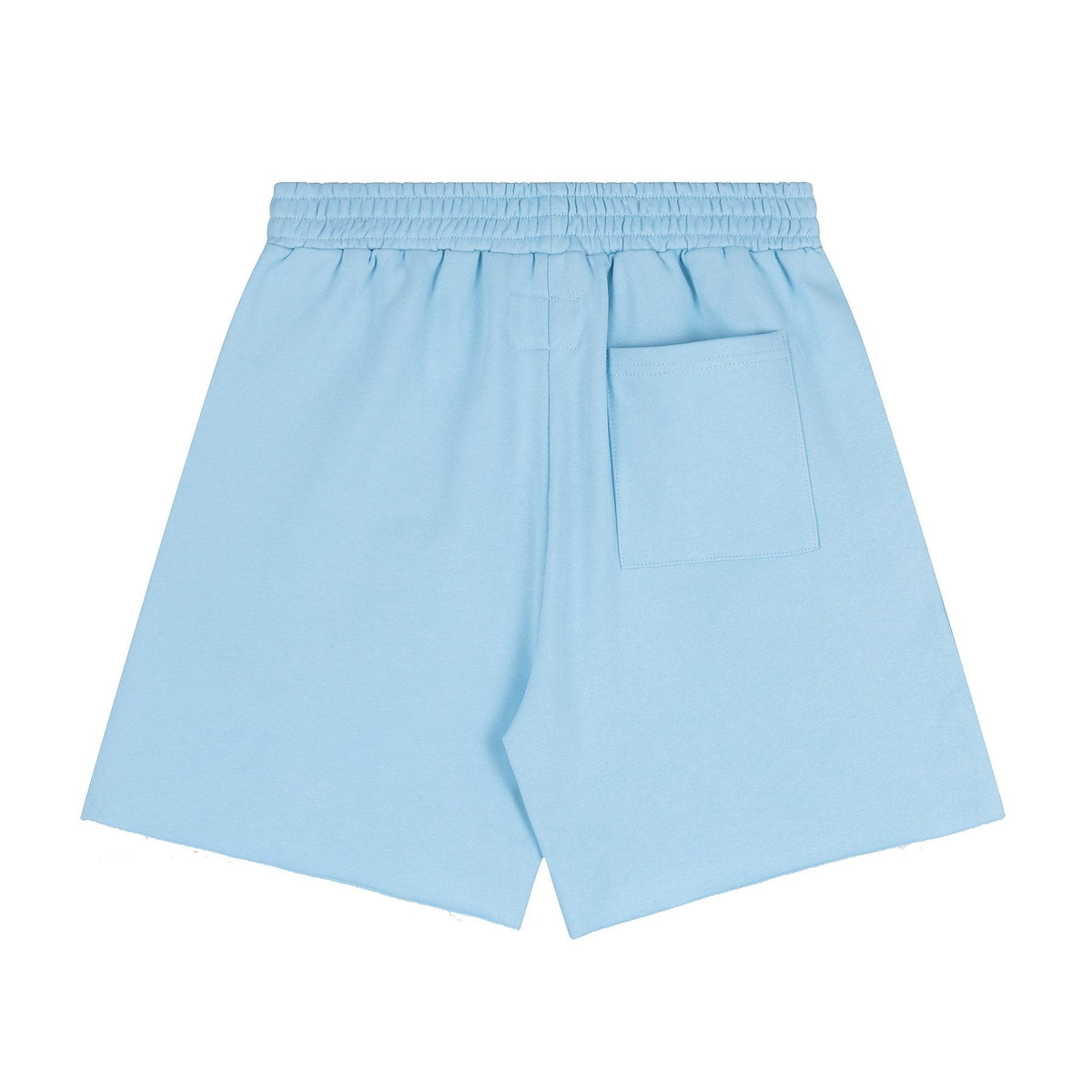 Sp5der Raised Graphic Raw Hem Shorts