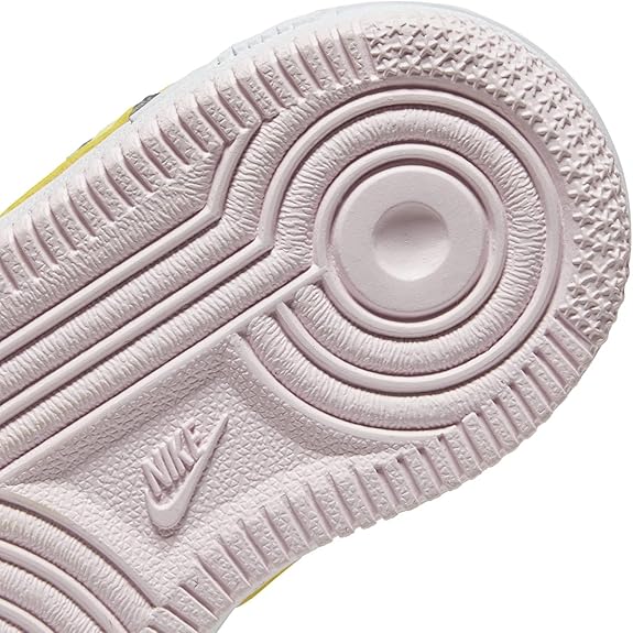 Toddler's Nike Force 1 Football Grey/Citron Tint (DV7764 001)