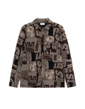 Les Deux Kaleb Patchwork Jacquard Overshirt
