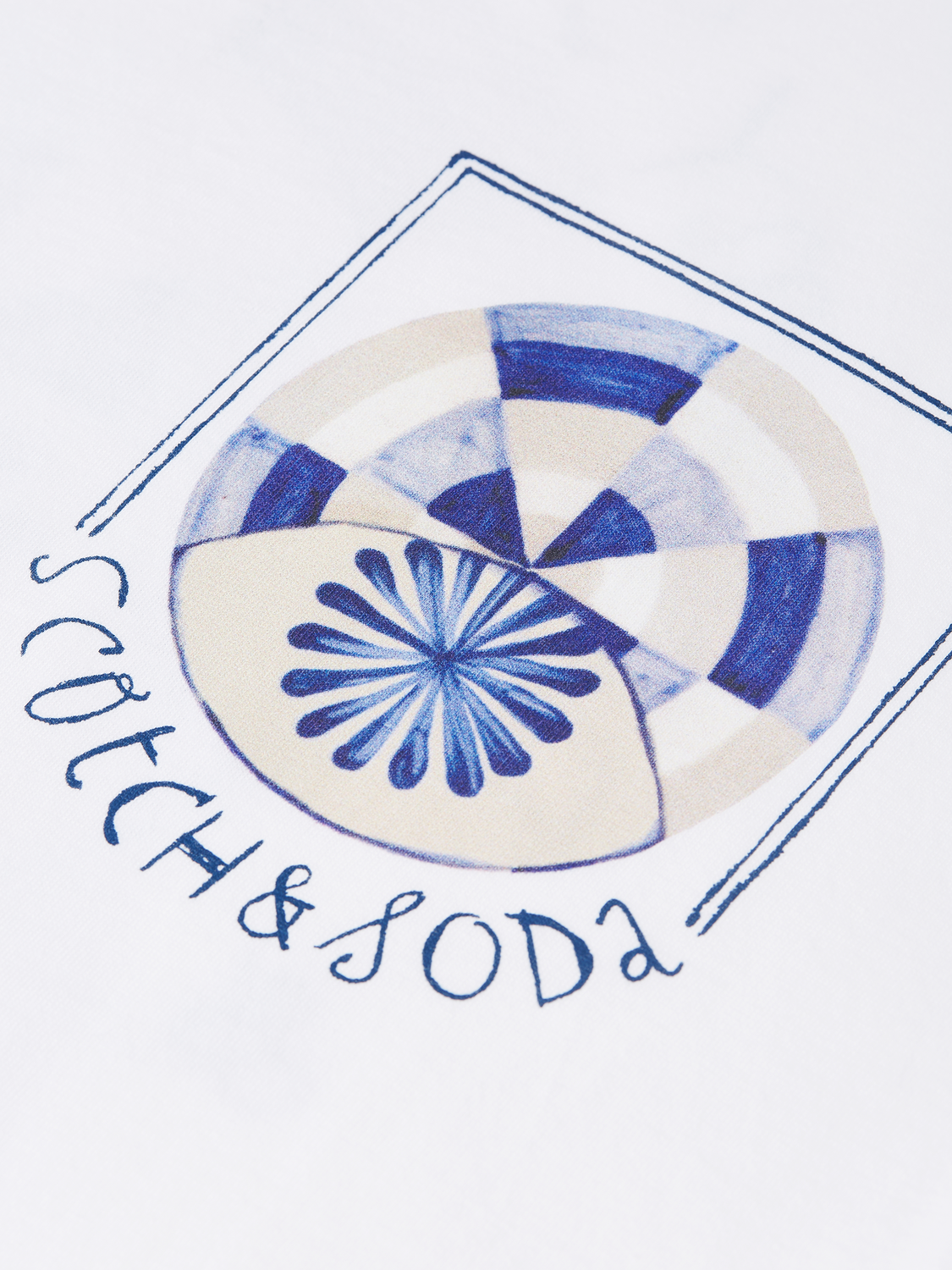Scotch & Soda Front and Back Artwork Regular-Fit Tee