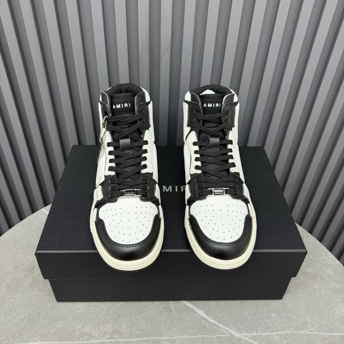 Amiri Two-Tone High-Top Sneakers