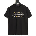 Louis Vuitton Paris Lettering and Daisy-Style Motif T-Shirt - Black